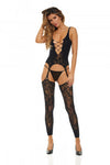 Bodystocking “Never Settle” - Talla Única - Negro