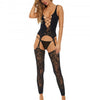 Bodystocking “Never Settle” - Talla Única - Negro