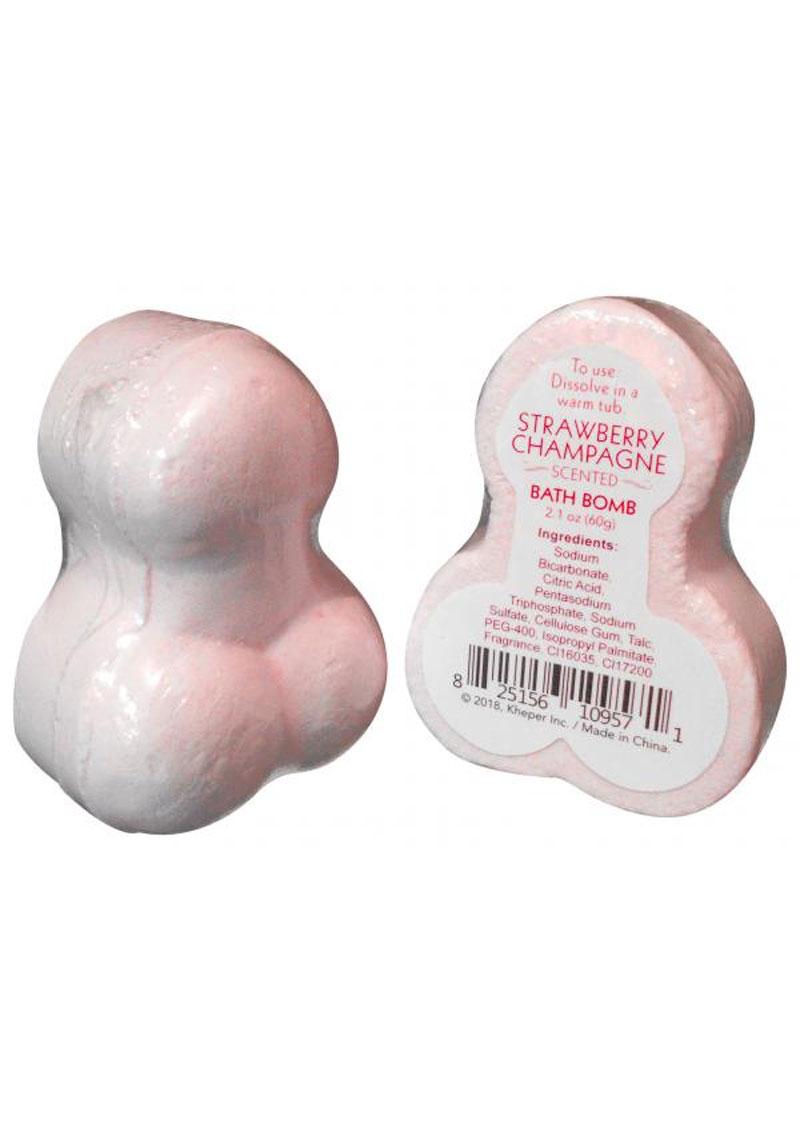 Bomba de Baño Traviesa, Fresa, Champán, Rosa perfumado 2,1 oz