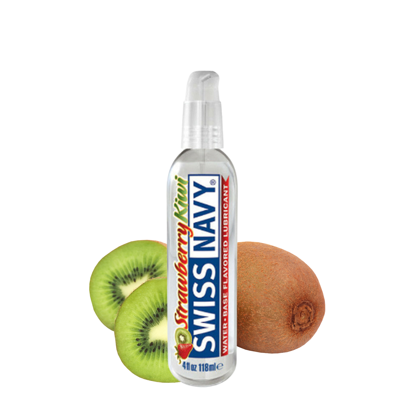 Lubricante a Base de Agua con Sabor Fresa Kiwi - Swiss Navy - 4oz