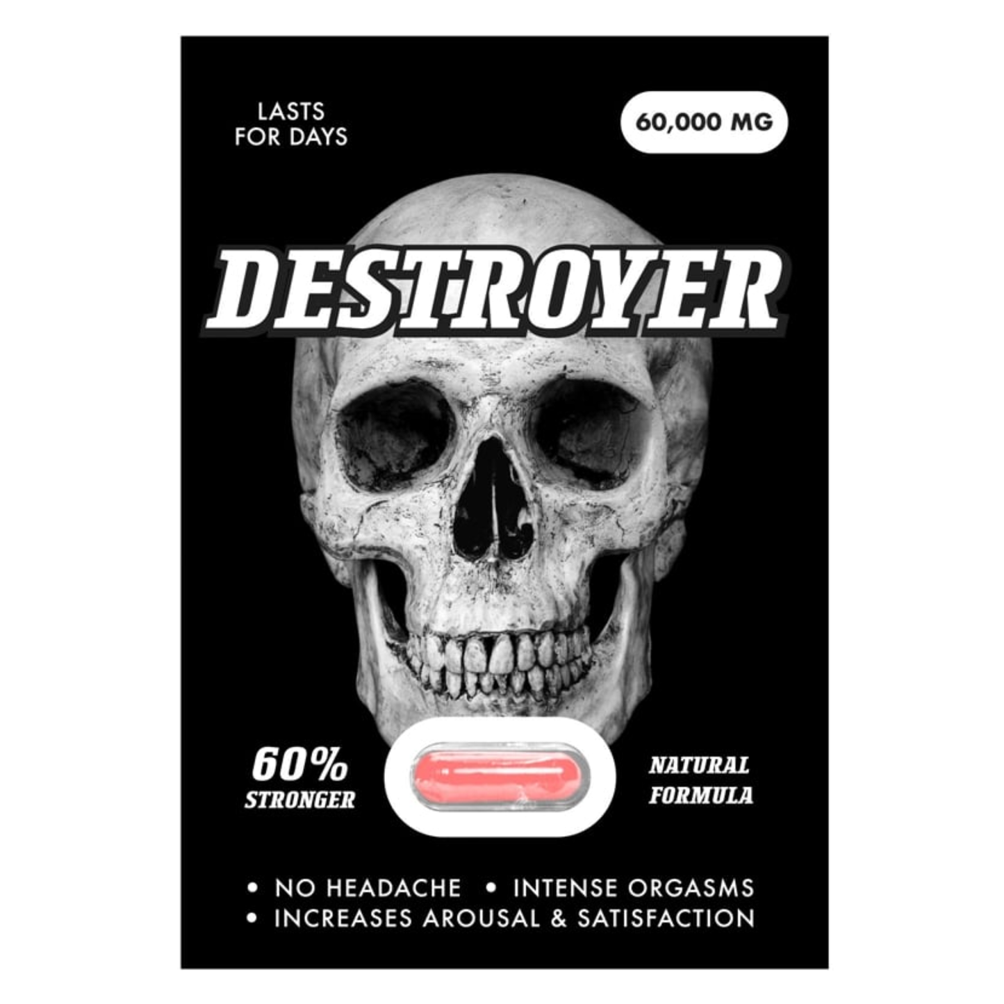 Pildora Potenciador Para Hombre - Destroyer 30 - Individual