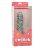 Dildo Naughty Bits® I Love Dick™ Heart-filled Dong