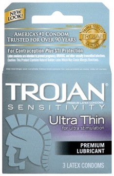 Condones Trojan Ultra Delgados Lubricados - 3 Pack