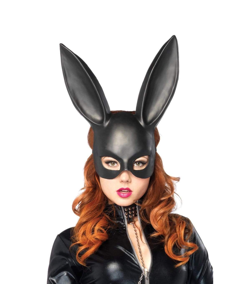 Leg Avenue Bondage Bunny Mask - O/S - Black